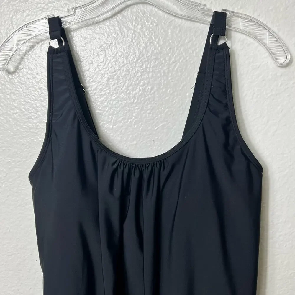 YONIQUE SIZE SMALL BLACK SPANDEX TANKINI SWIMMING WOMEN BRAND NEW